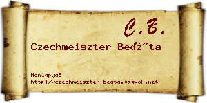 Czechmeiszter Beáta névjegykártya